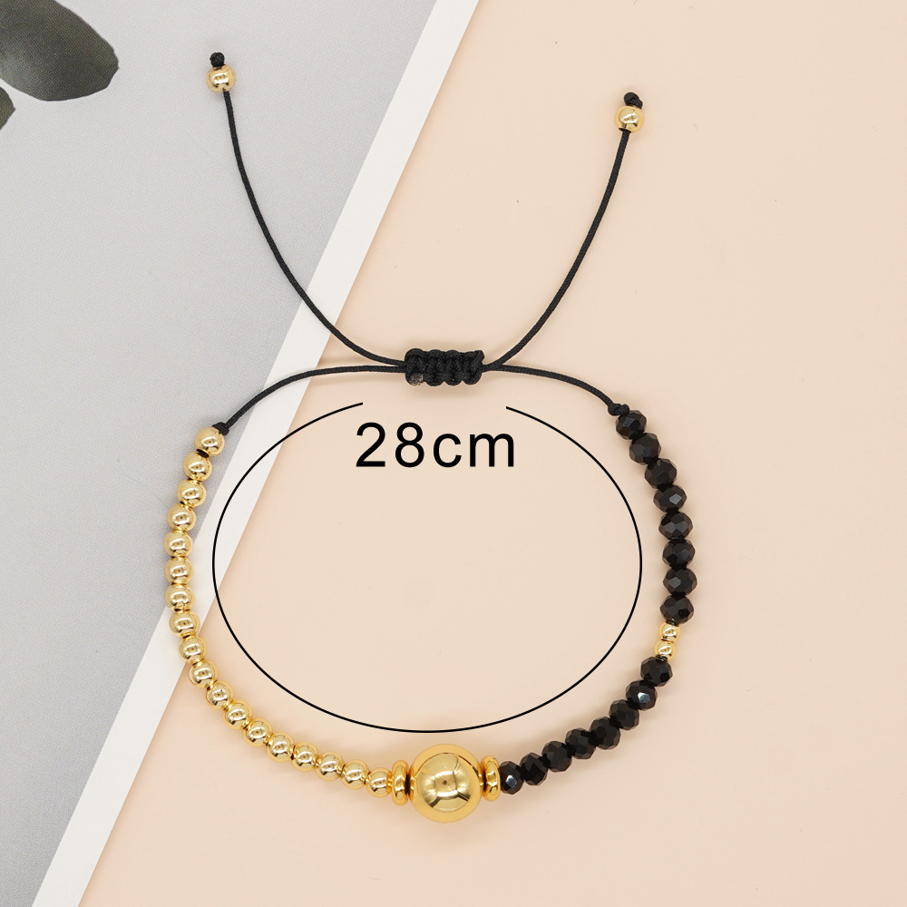 Bohemian Color Block Artificial Crystal Beaded Handmade Unisex Bracelets display picture 4