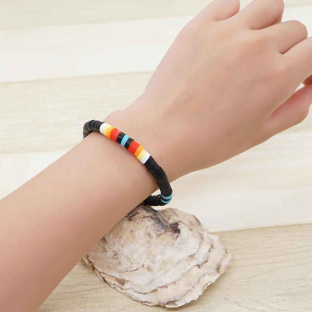 Dame Mehrfarbig Weichen Lehm Unisex Armbänder display picture 2