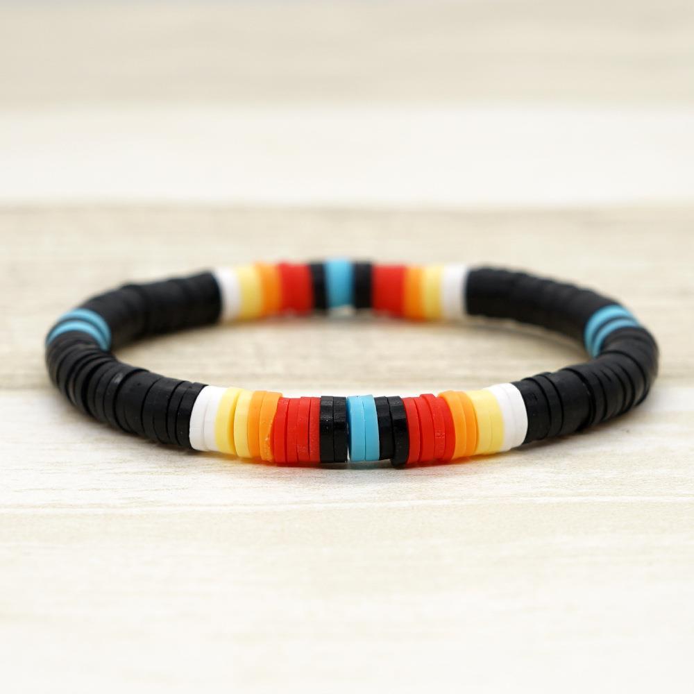 Lady Multicolor Soft Clay Unisex Bracelets display picture 3