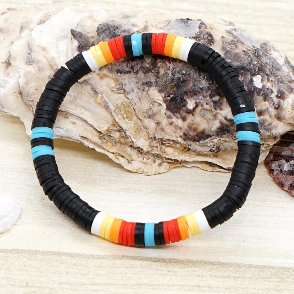 Lady Multicolor Soft Clay Unisex Bracelets display picture 5
