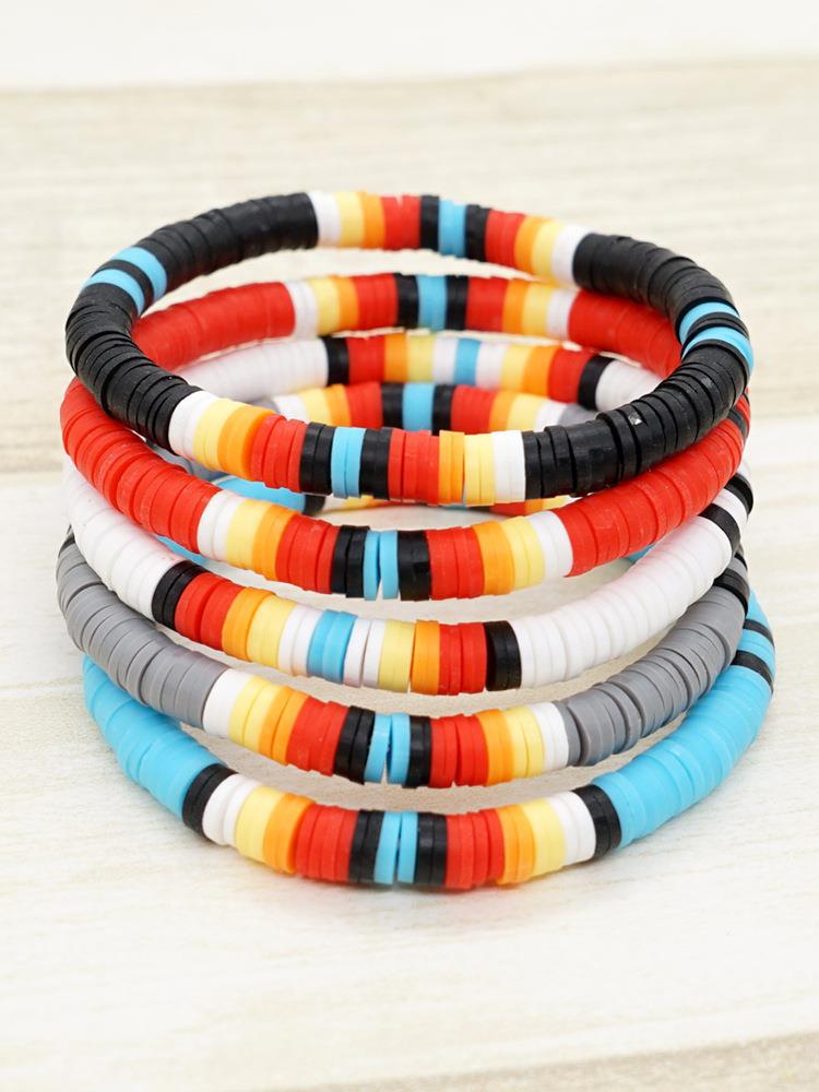 Lady Multicolor Soft Clay Unisex Bracelets display picture 8