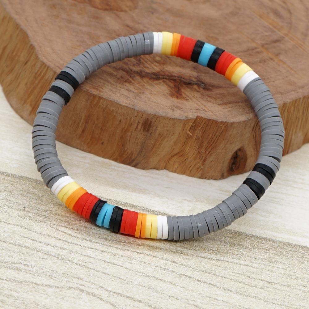 Lady Multicolor Soft Clay Unisex Bracelets display picture 11