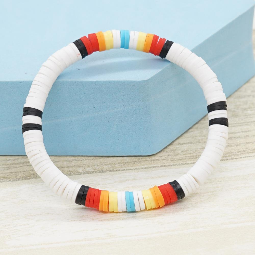 Lady Multicolor Soft Clay Unisex Bracelets display picture 13