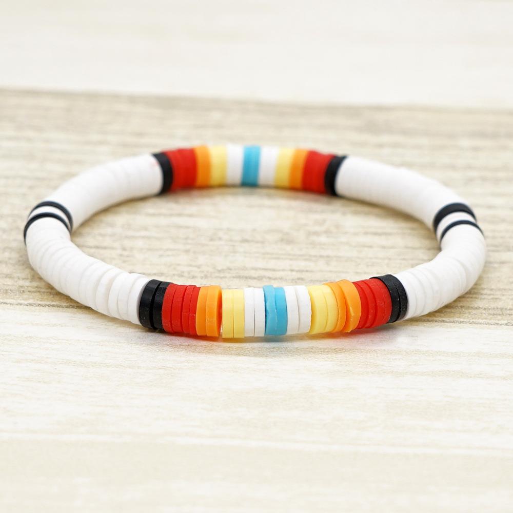 Lady Multicolor Soft Clay Unisex Bracelets display picture 14
