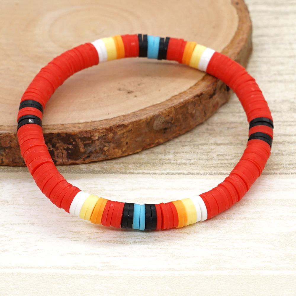 Lady Multicolor Soft Clay Unisex Bracelets display picture 16