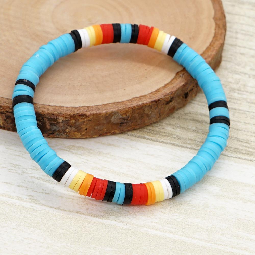 Lady Multicolor Soft Clay Unisex Bracelets display picture 18