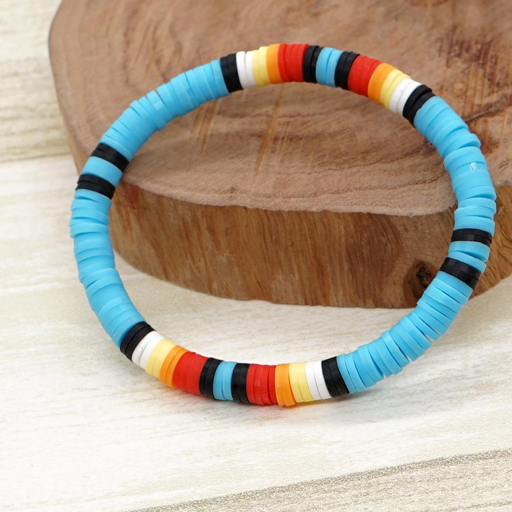 Lady Multicolor Soft Clay Unisex Bracelets display picture 19