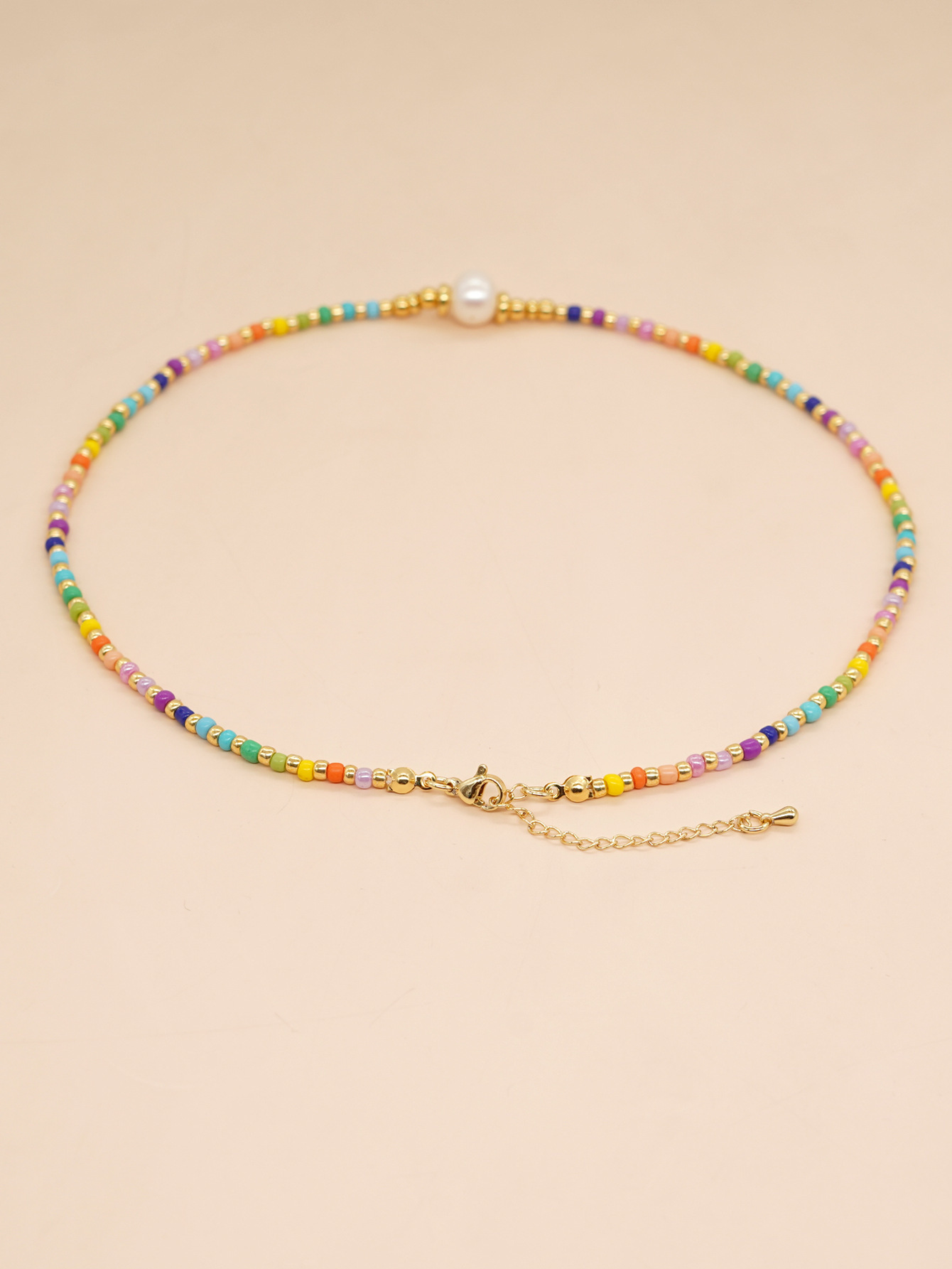 Vacation Multicolor Freshwater Pearl Seed Bead Beaded Necklace display picture 1