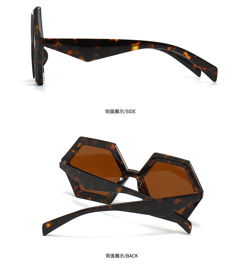 Streetwear Solid Color Pc Polygon Full Frame Glasses display picture 18