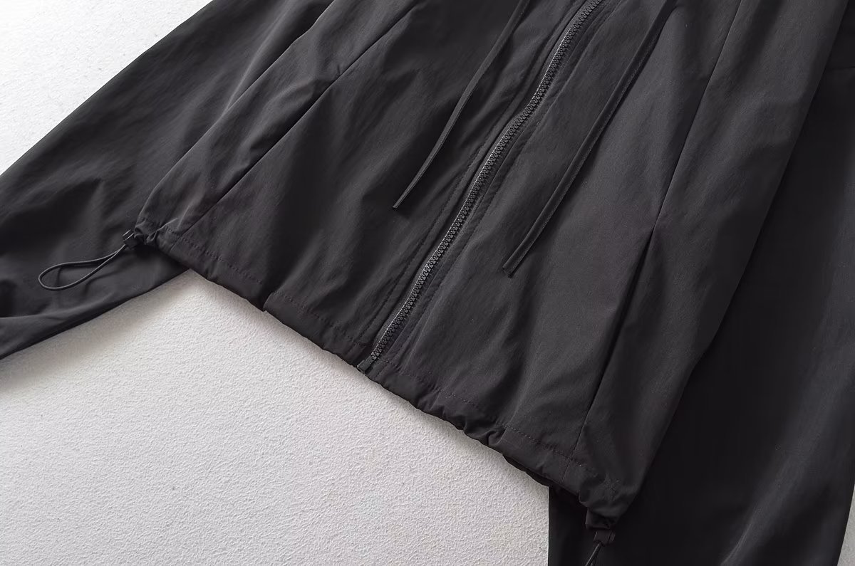 Women's Casual Solid Color Pocket Zipper Coat Jacket display picture 31