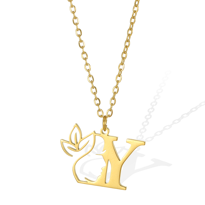 Simple Style Human Face Rabbit Stainless Steel 18k Gold Plated Pendant Necklace display picture 28