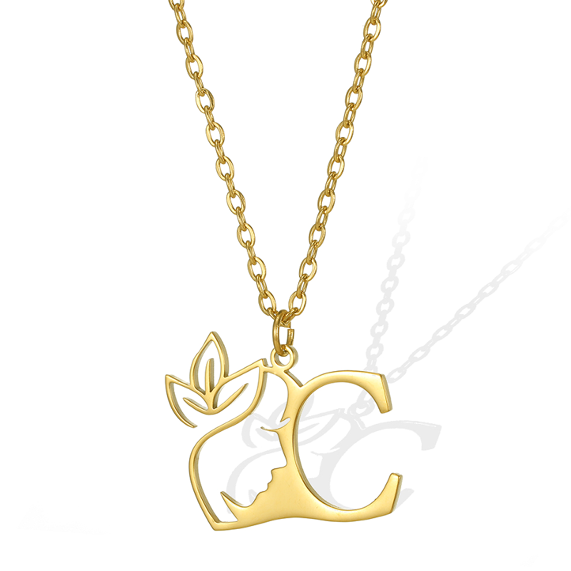 Simple Style Human Face Rabbit Stainless Steel 18k Gold Plated Pendant Necklace display picture 29