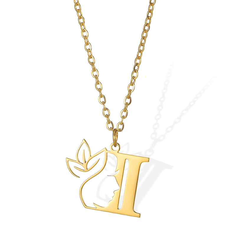 Simple Style Human Face Rabbit Stainless Steel 18k Gold Plated Pendant Necklace display picture 1