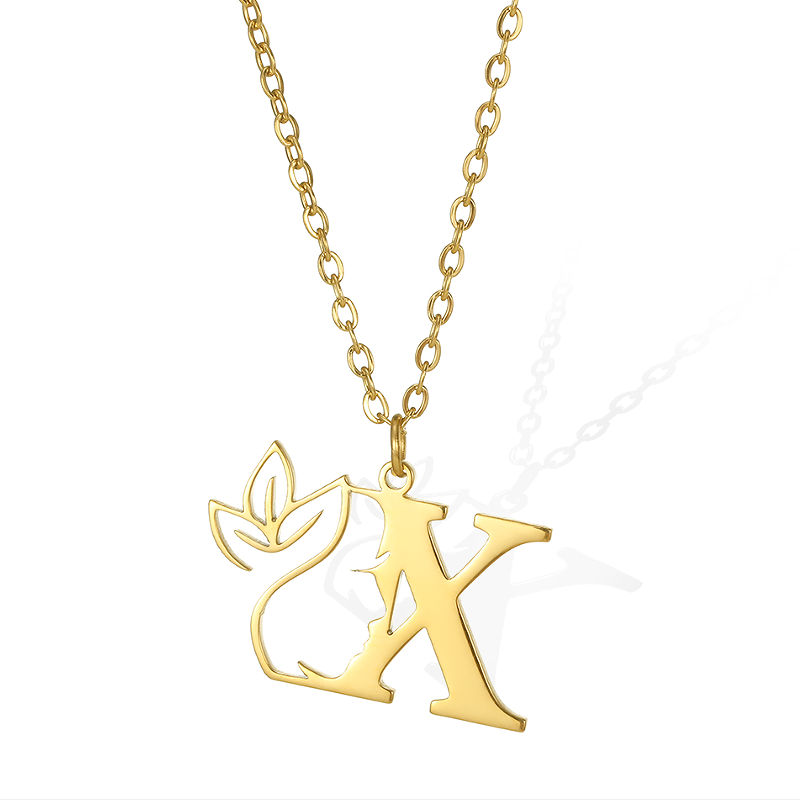 Simple Style Human Face Rabbit Stainless Steel 18k Gold Plated Pendant Necklace display picture 21