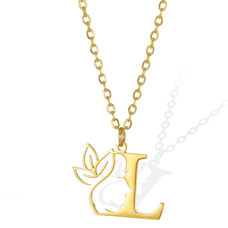 Simple Style Human Face Rabbit Stainless Steel 18k Gold Plated Pendant Necklace display picture 22