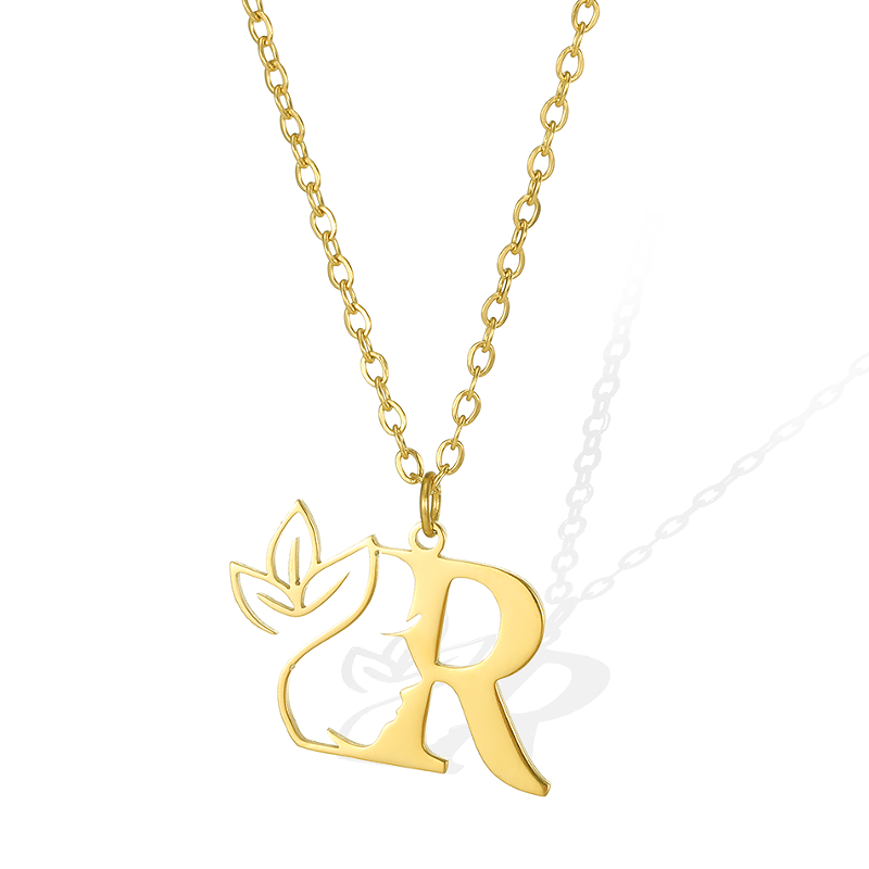 Simple Style Human Face Rabbit Stainless Steel 18k Gold Plated Pendant Necklace display picture 17