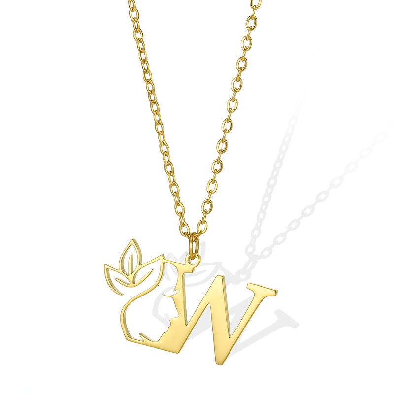 Simple Style Human Face Rabbit Stainless Steel 18k Gold Plated Pendant Necklace display picture 13