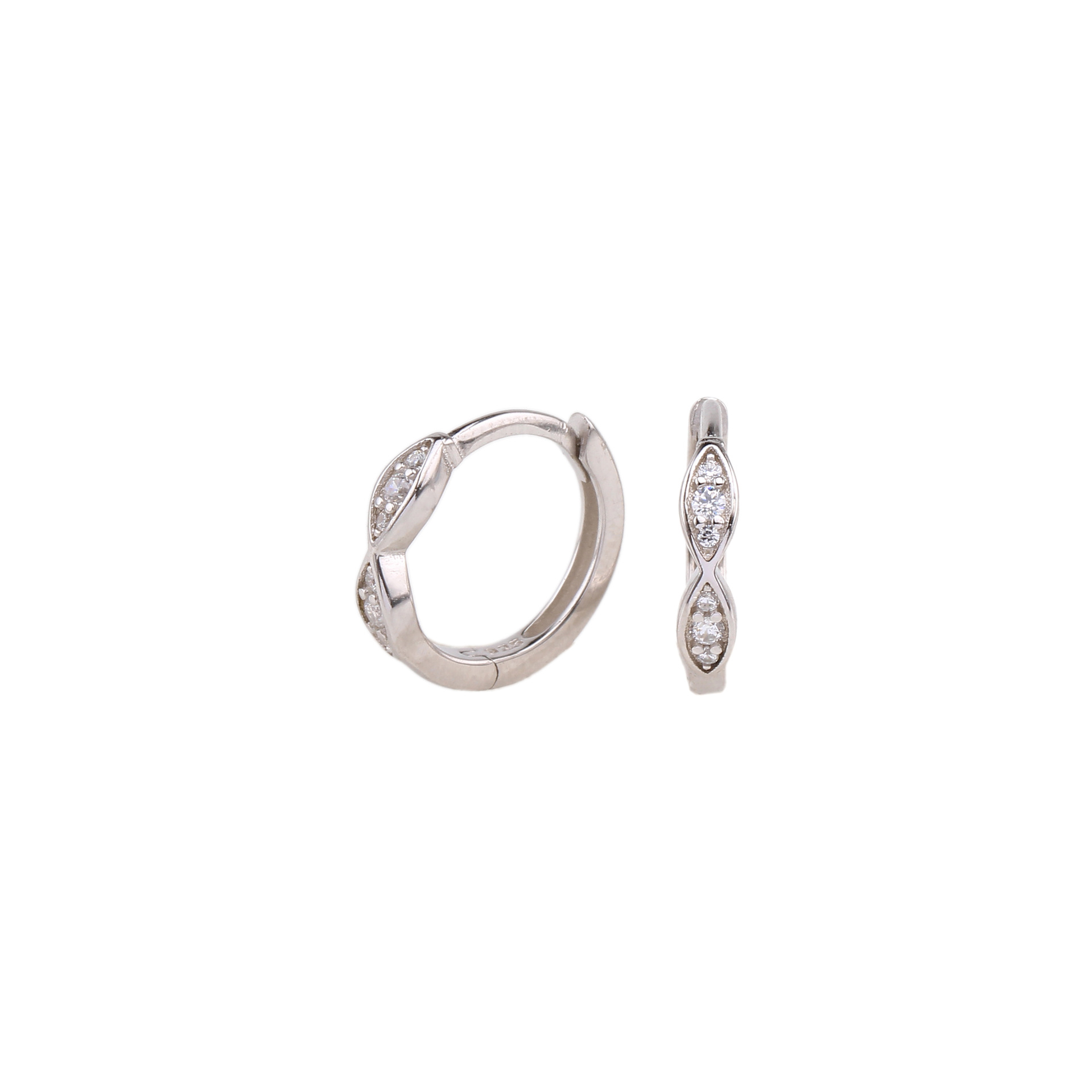 1 Paar Ig-stil Moderner Stil Geometrisch Sterling Silber Ohrringe display picture 3