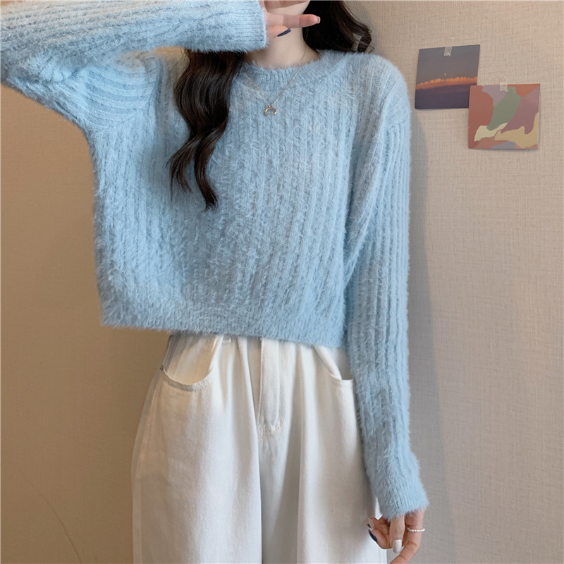 Women's Sweater Long Sleeve Sweaters & Cardigans Casual Solid Color display picture 4
