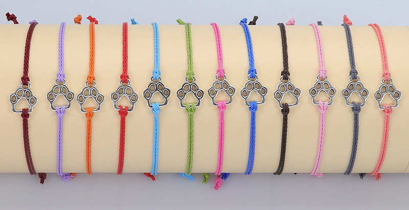 Simple Style Color Block Wax Line Braid Women's Bracelets display picture 1