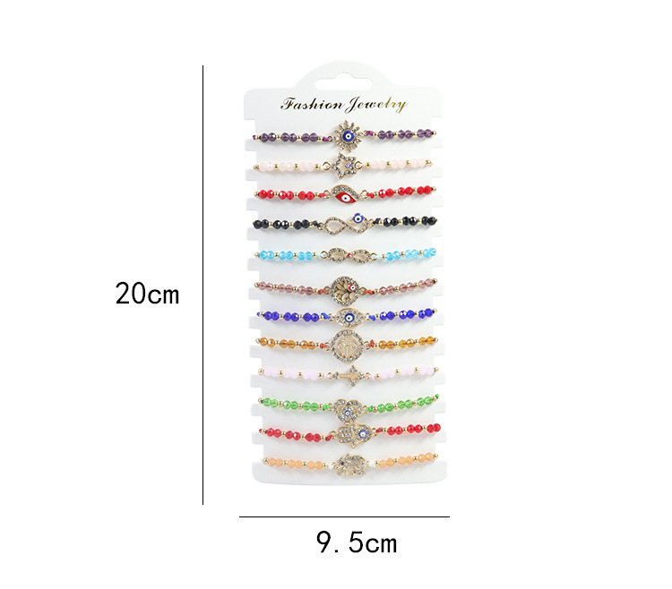 Sweet Solid Color Artificial Crystal Beaded Couple Drawstring Bracelets display picture 6