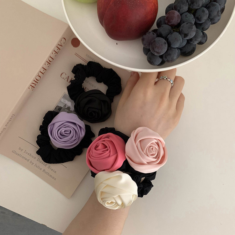 Simple Style Flower Cloth Hair Tie display picture 3