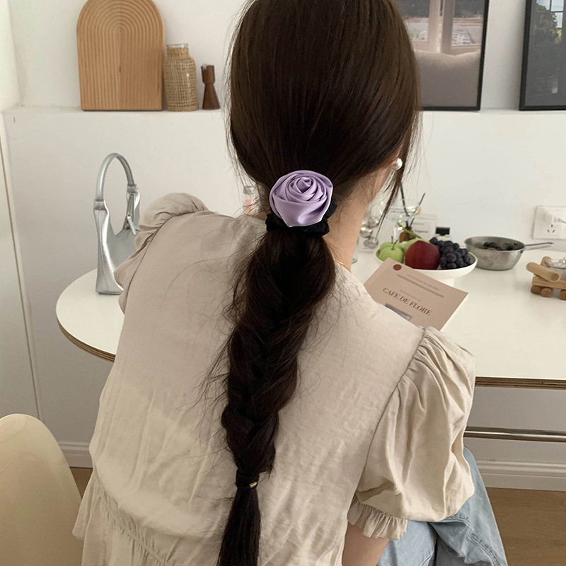 Simple Style Flower Cloth Hair Tie display picture 11