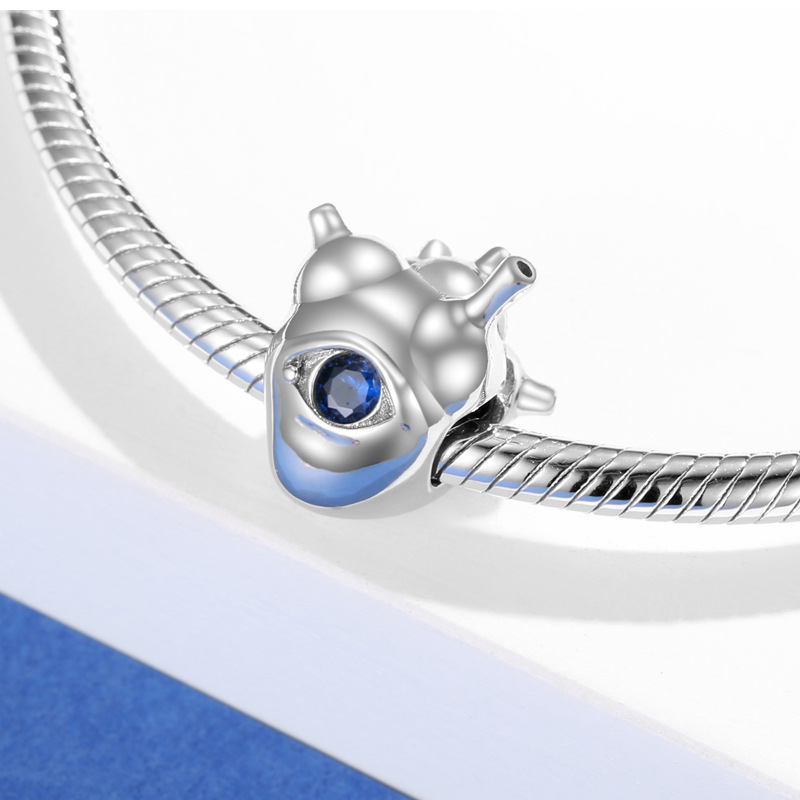 Basic Classic Style Heart Shape Sterling Silver Plating Jewelry Accessories display picture 2