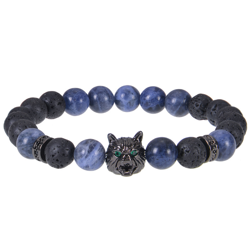 Streetwear Geometric Natural Stone Tiger Eye Men's Bracelets display picture 7