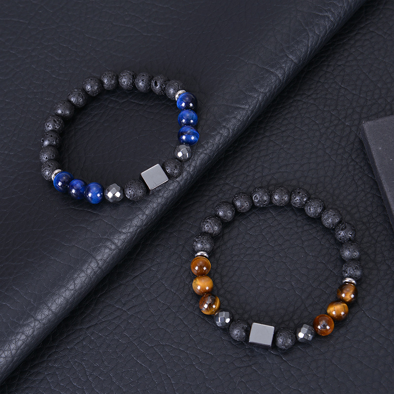 Streetwear Geometric Natural Stone Men's Bracelets display picture 12