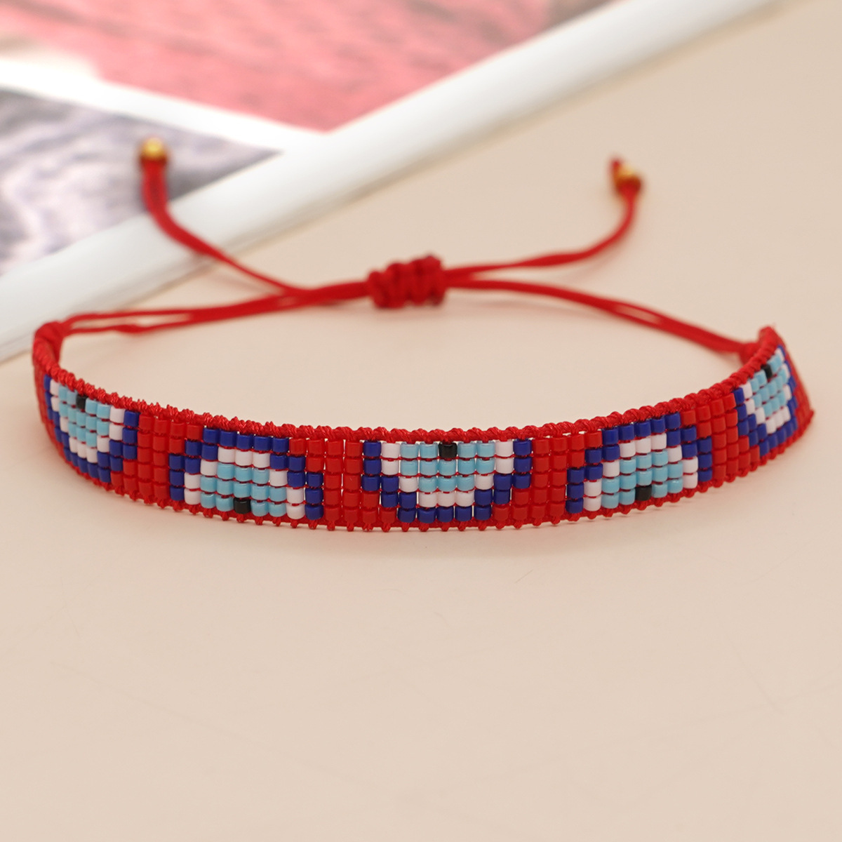 Bohemian Color Block Seed Bead Wholesale Bracelets display picture 3