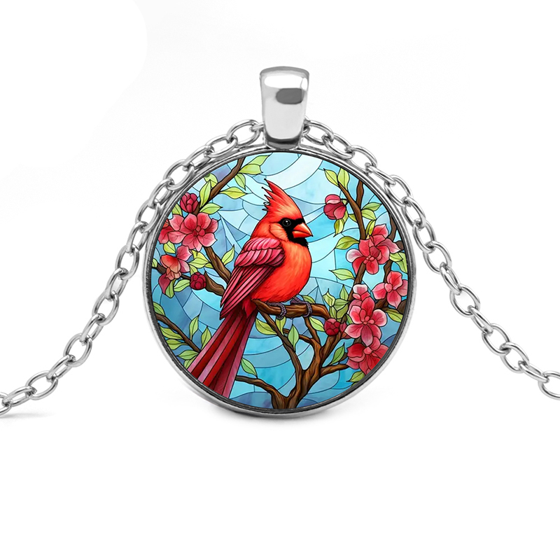 French Style Streetwear Bird Alloy Inlay Glass Unisex Pendant Necklace display picture 1