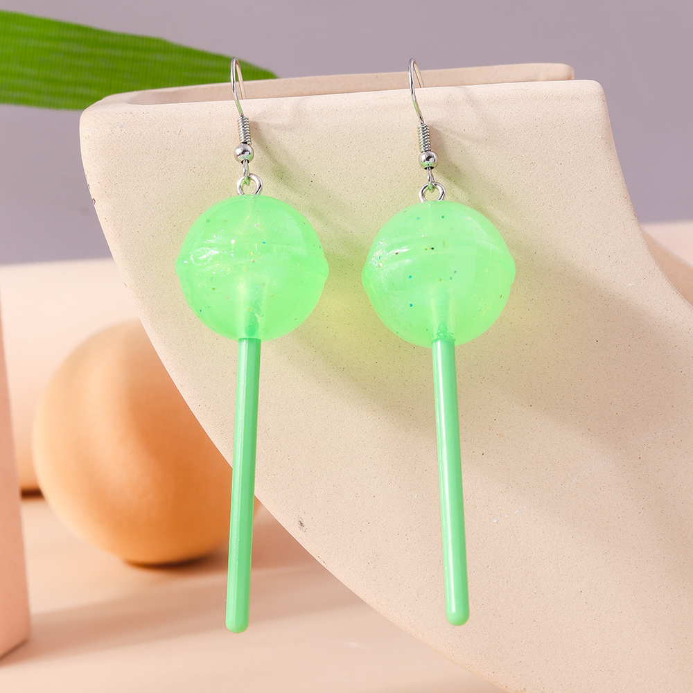 1 Pair Cute Candy Plastic Zinc Alloy Drop Earrings display picture 7