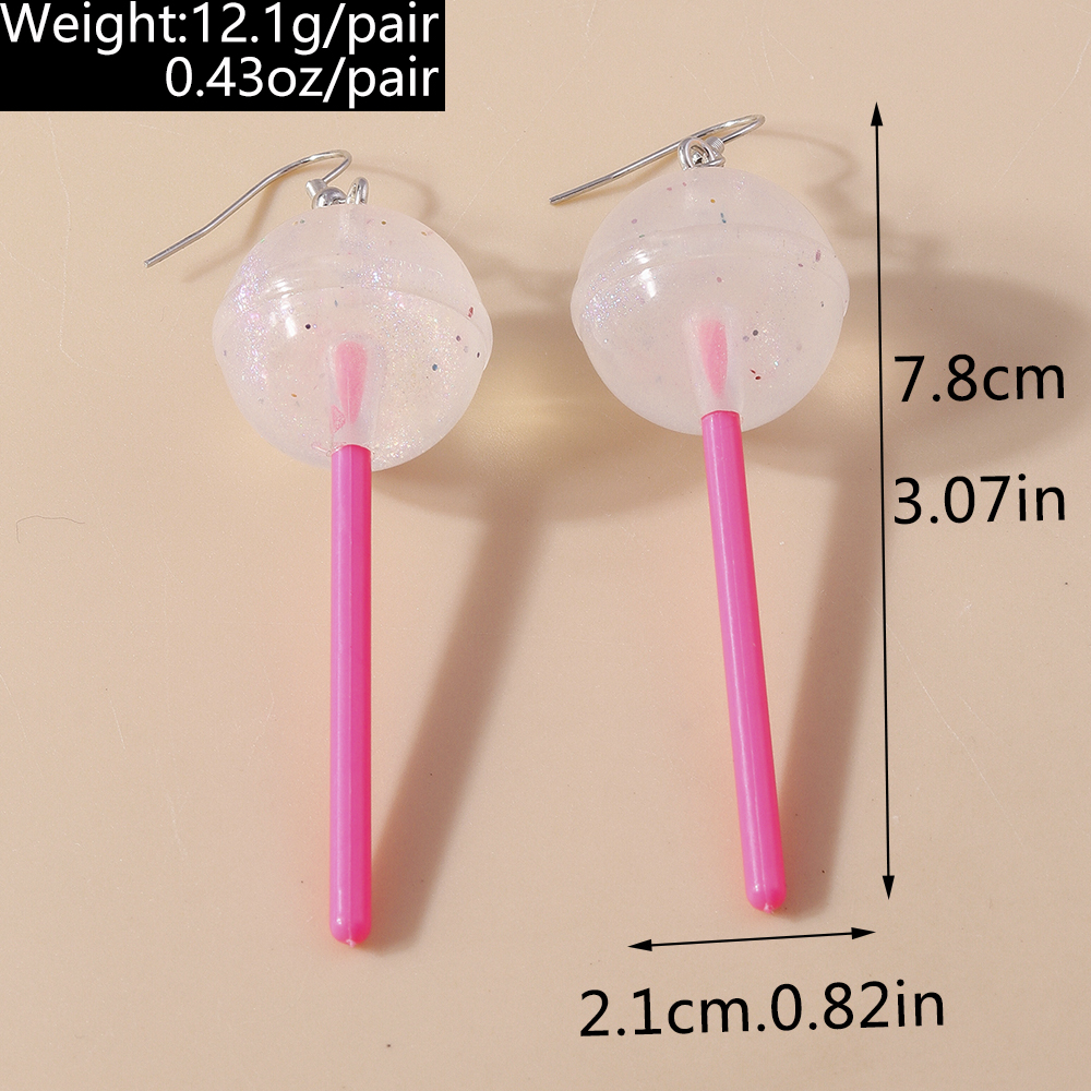 1 Pair Cute Candy Plastic Zinc Alloy Drop Earrings display picture 12