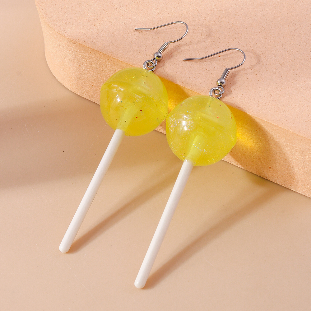 1 Pair Cute Candy Plastic Zinc Alloy Drop Earrings display picture 5