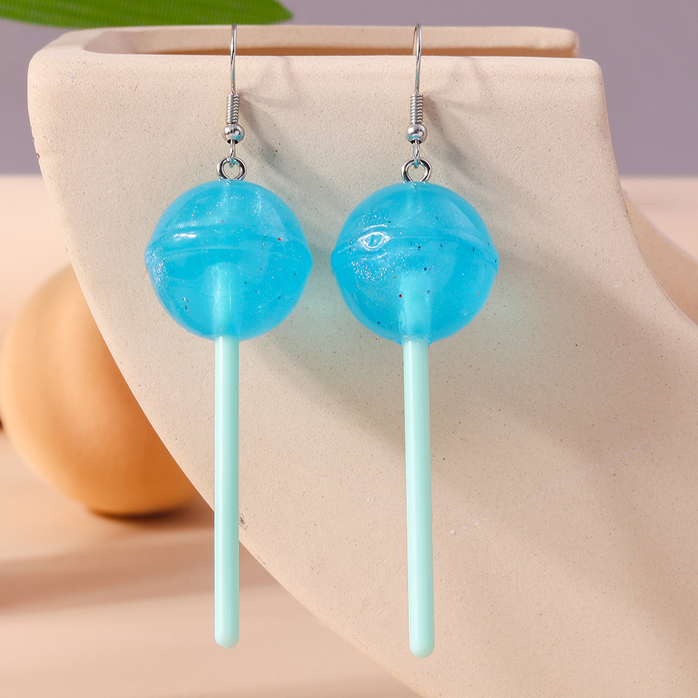 1 Pair Cute Candy Plastic Zinc Alloy Drop Earrings display picture 6