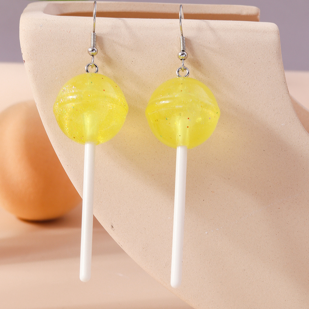 1 Pair Cute Candy Plastic Zinc Alloy Drop Earrings display picture 8