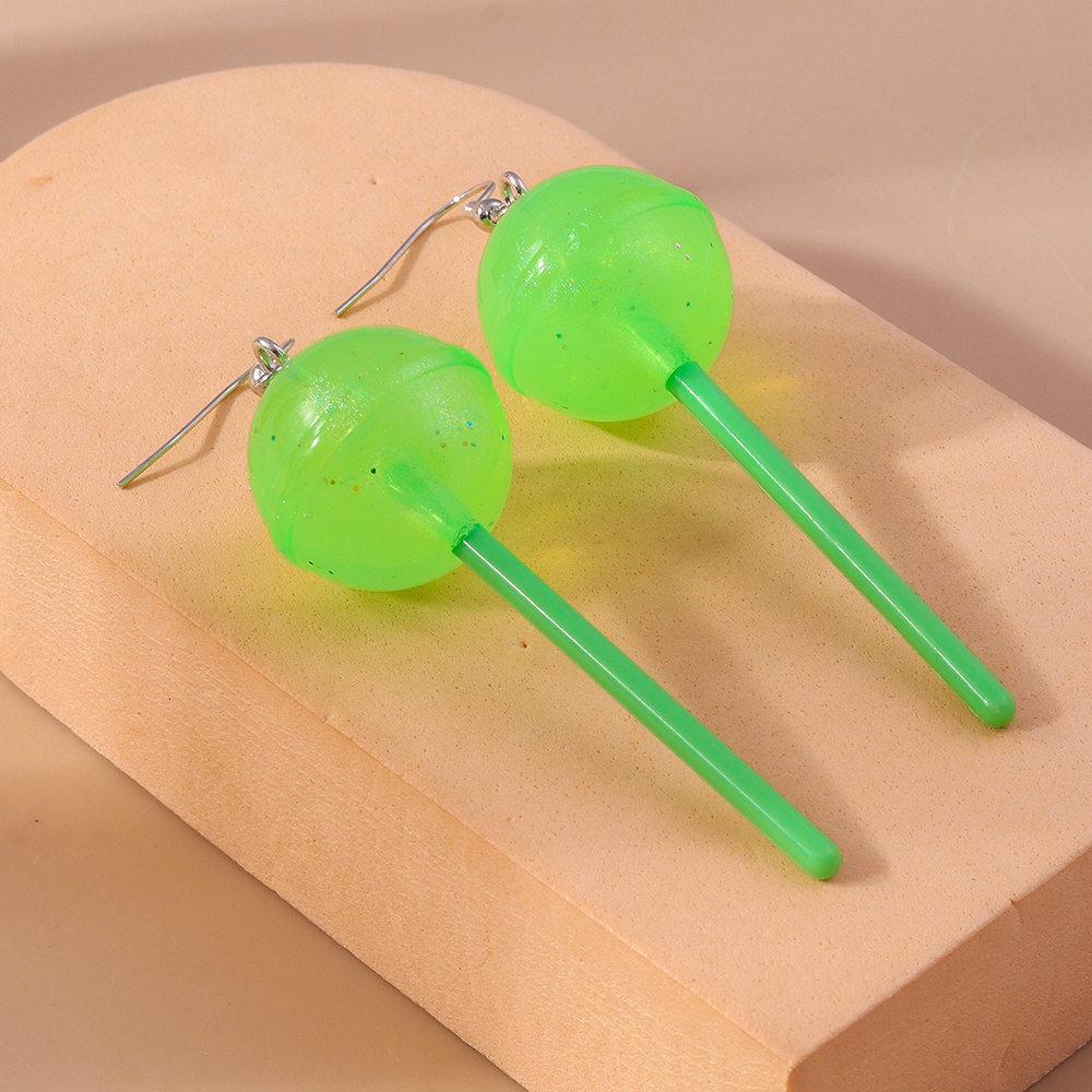 1 Pair Cute Candy Plastic Zinc Alloy Drop Earrings display picture 9