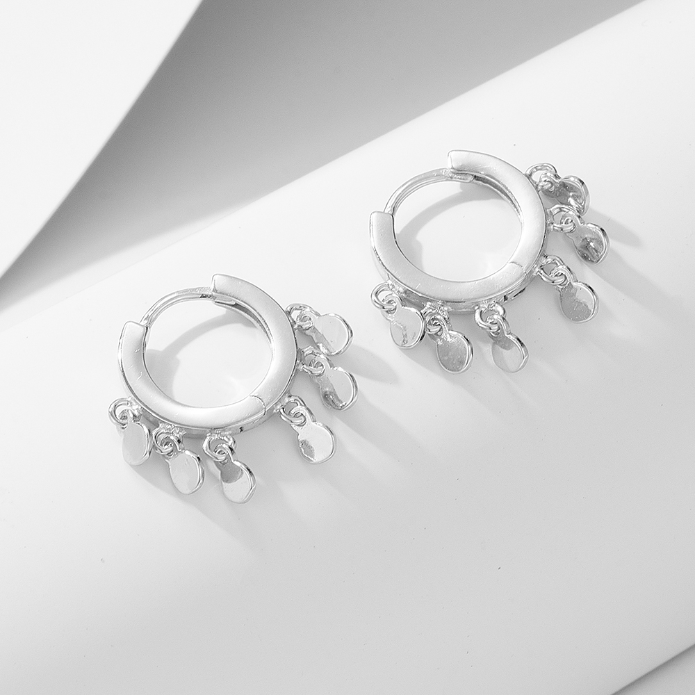 1 Paar Ig-stil Geometrisch Überzug Sterling Silber 18 Karat Vergoldet Überzogen Mit Rhodium Ohrringe display picture 4