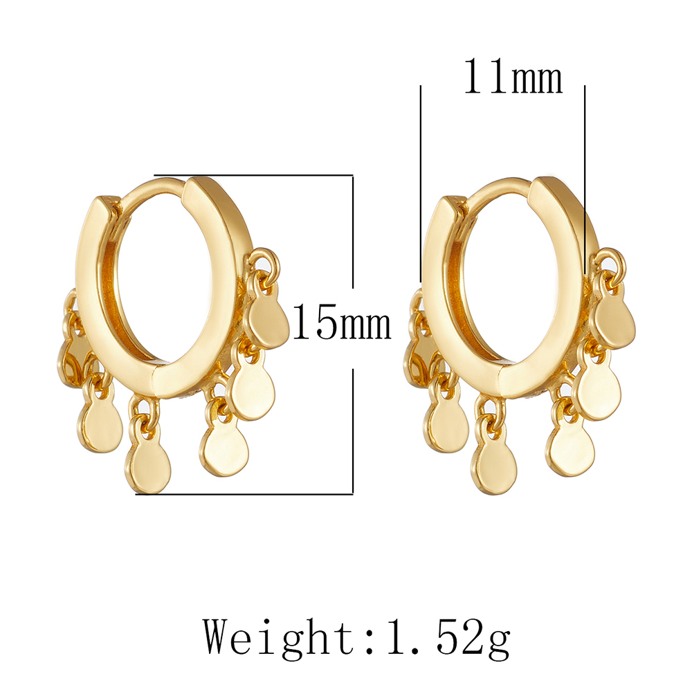 1 Pair Ig Style Geometric Plating Sterling Silver 18k Gold Plated Rhodium Plated Earrings display picture 9
