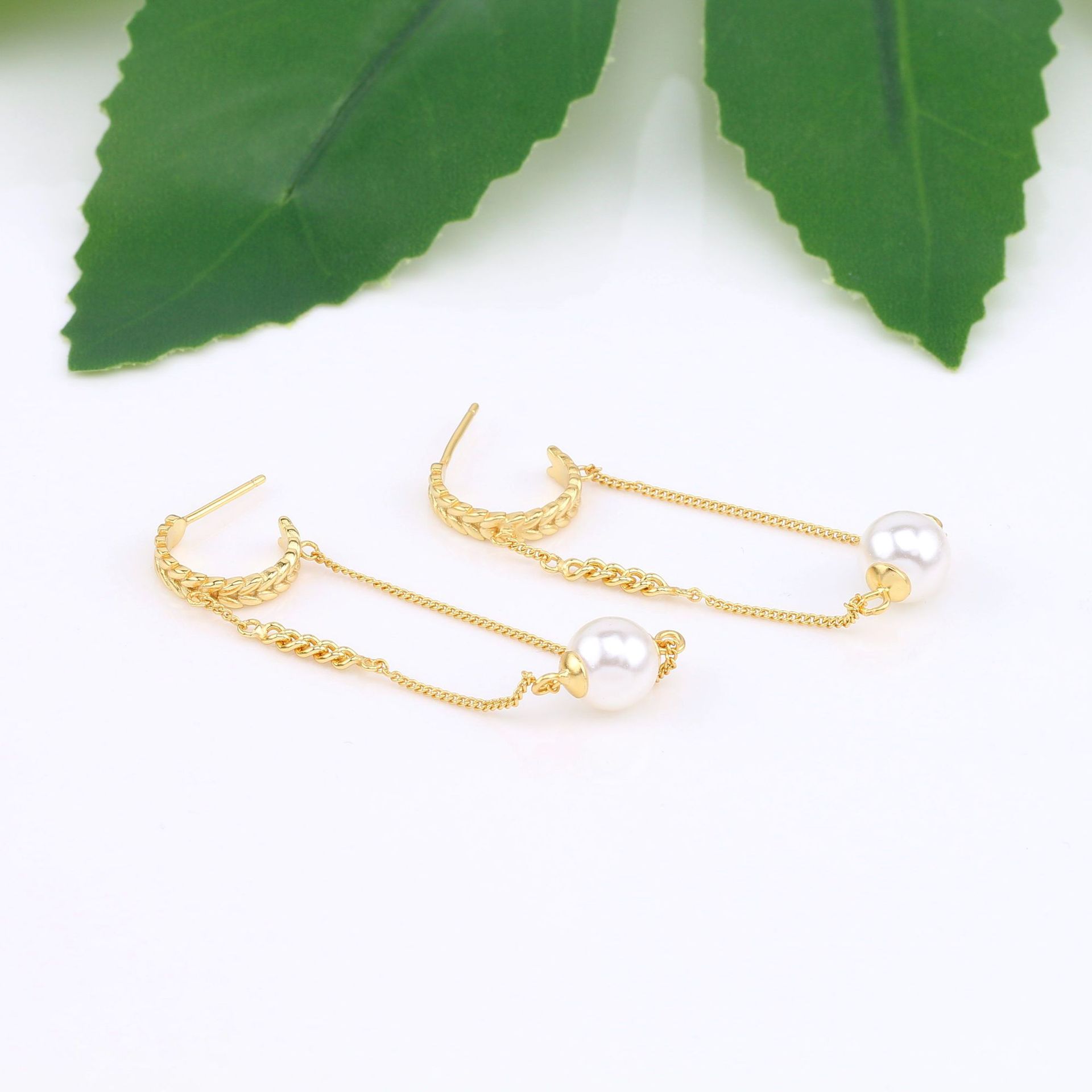 1 Pair Basic Solid Color Sterling Silver Drop Earrings display picture 9