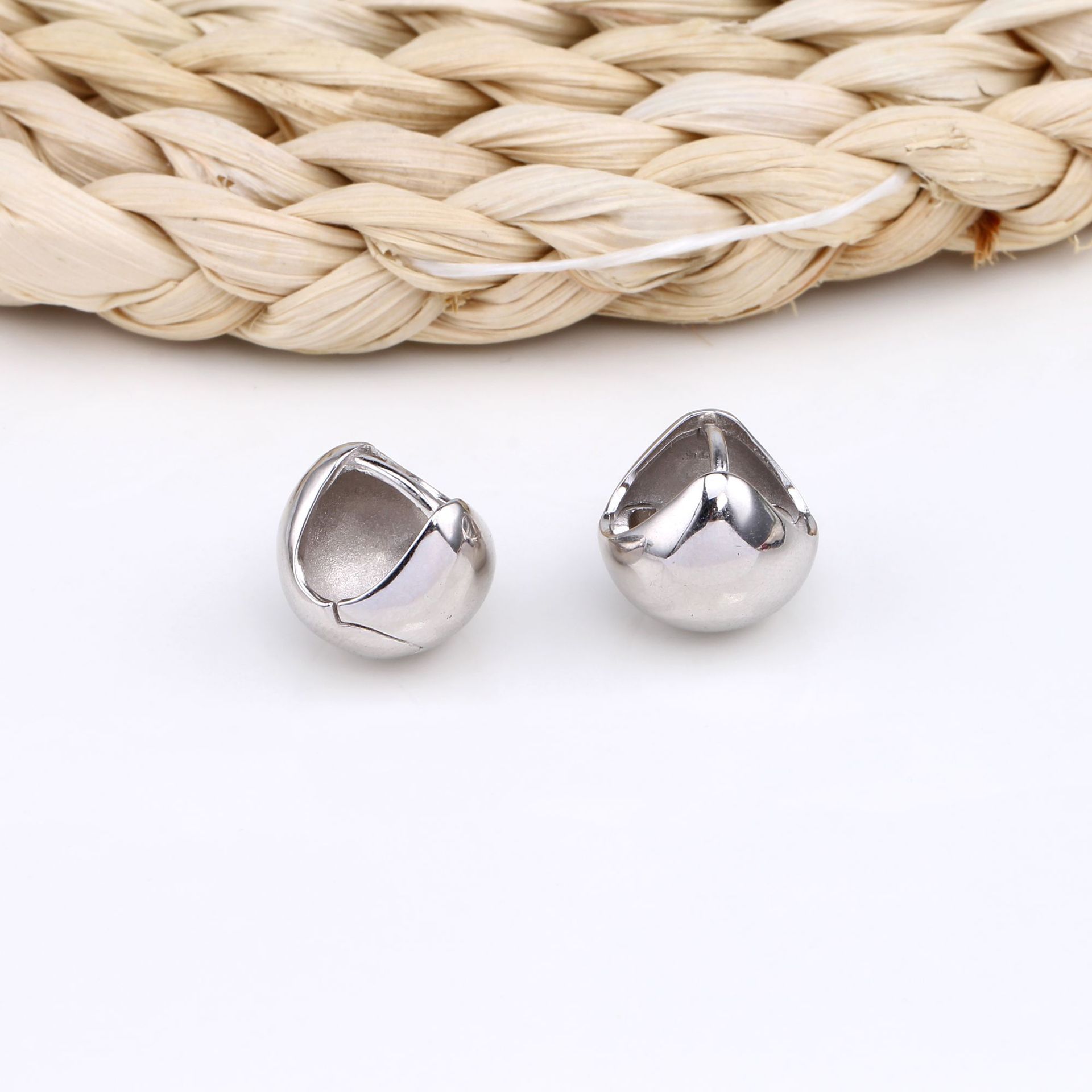 1 Pair Commute Water Droplets Plating Sterling Silver Earrings display picture 10
