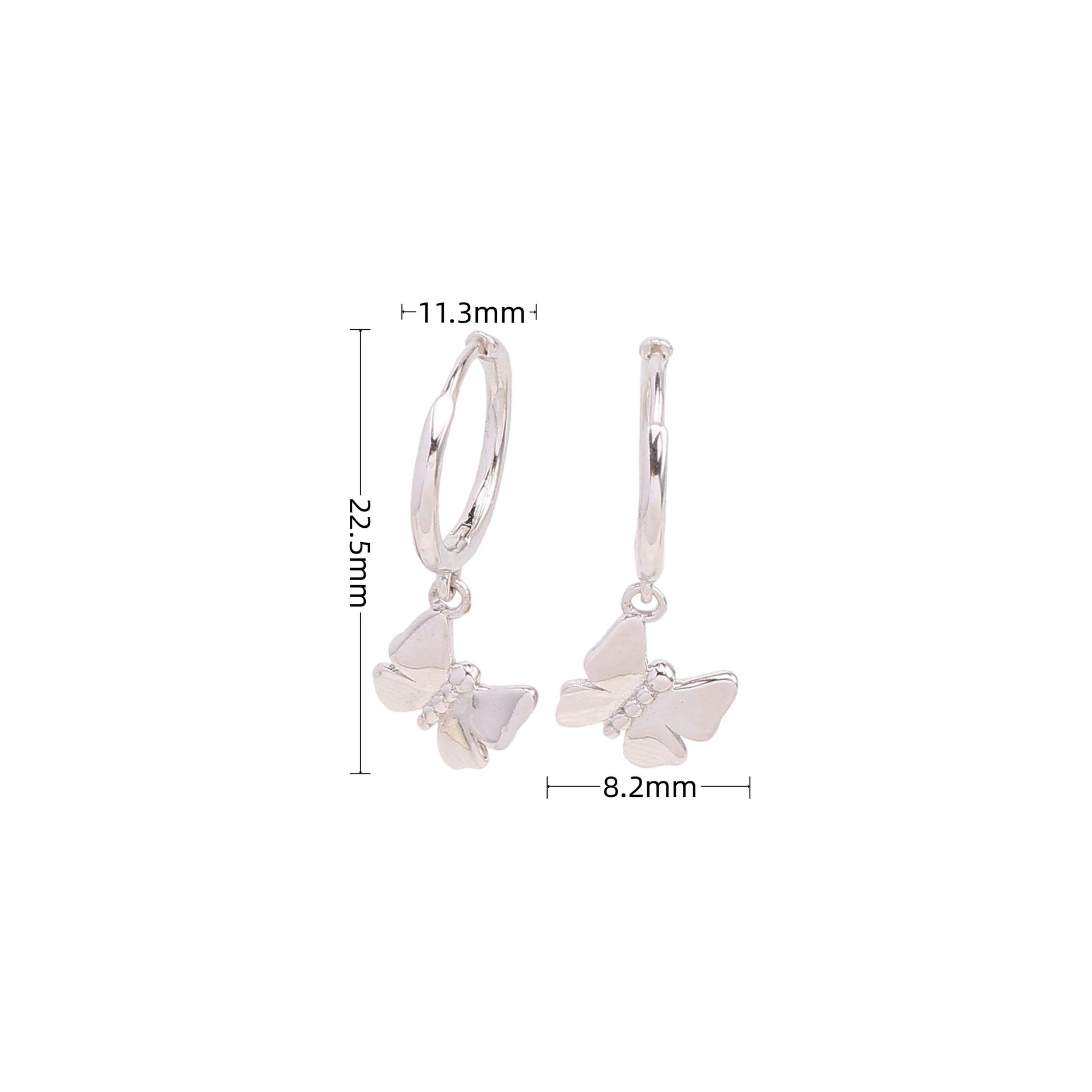 1 Pair Simple Style Bow Knot Plating Sterling Silver Gold Plated Drop Earrings display picture 4