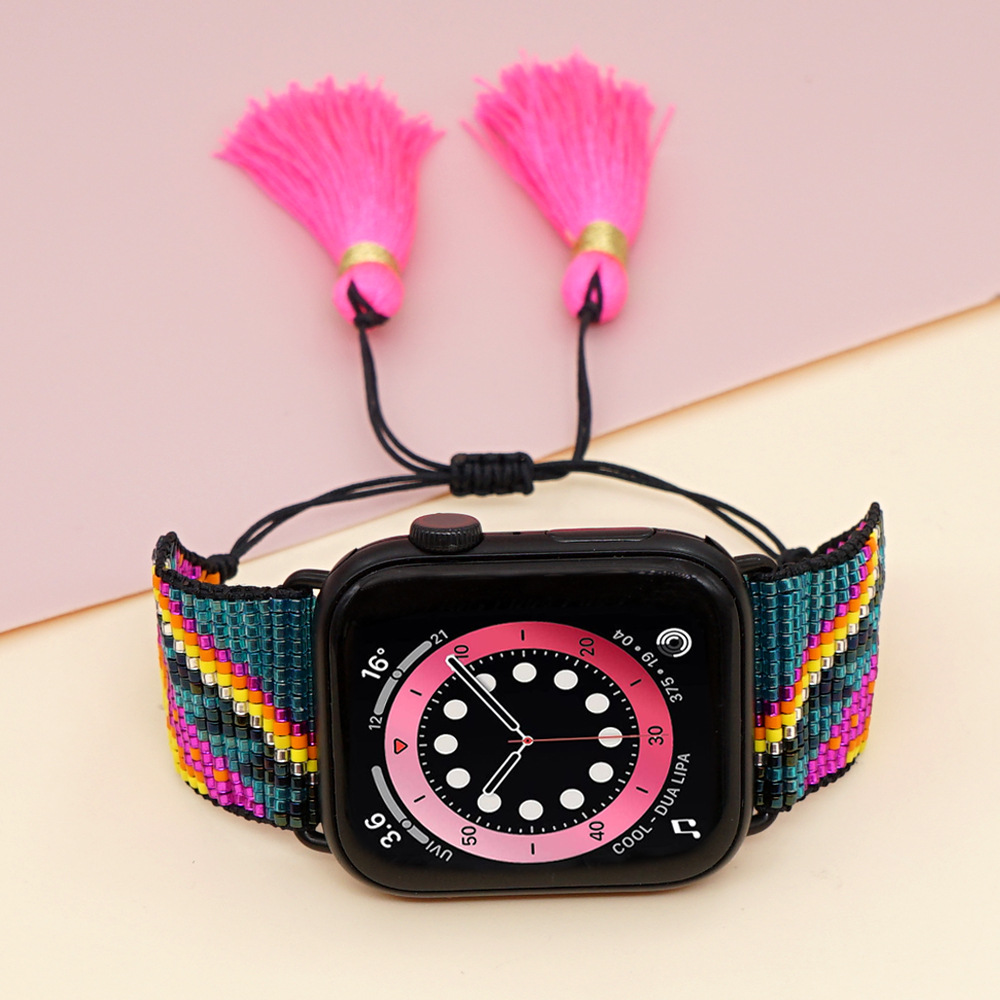 Retro Vacation Ethnic Style Polka Dots Watch Strap display picture 3
