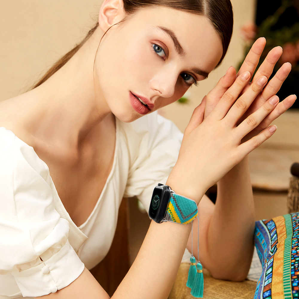 Bohemian Style Color Block Watch Strap display picture 2
