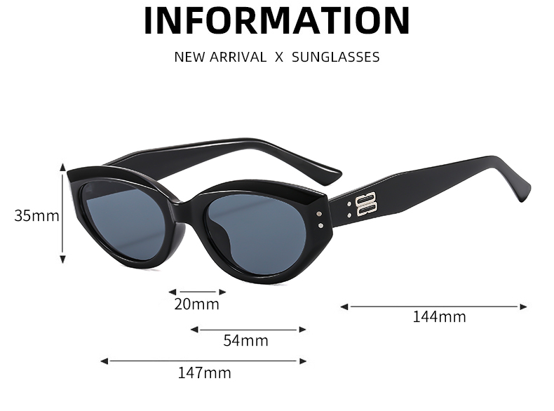 Streetwear Solid Color Pc Polygon Rivet Full Frame Glasses display picture 3