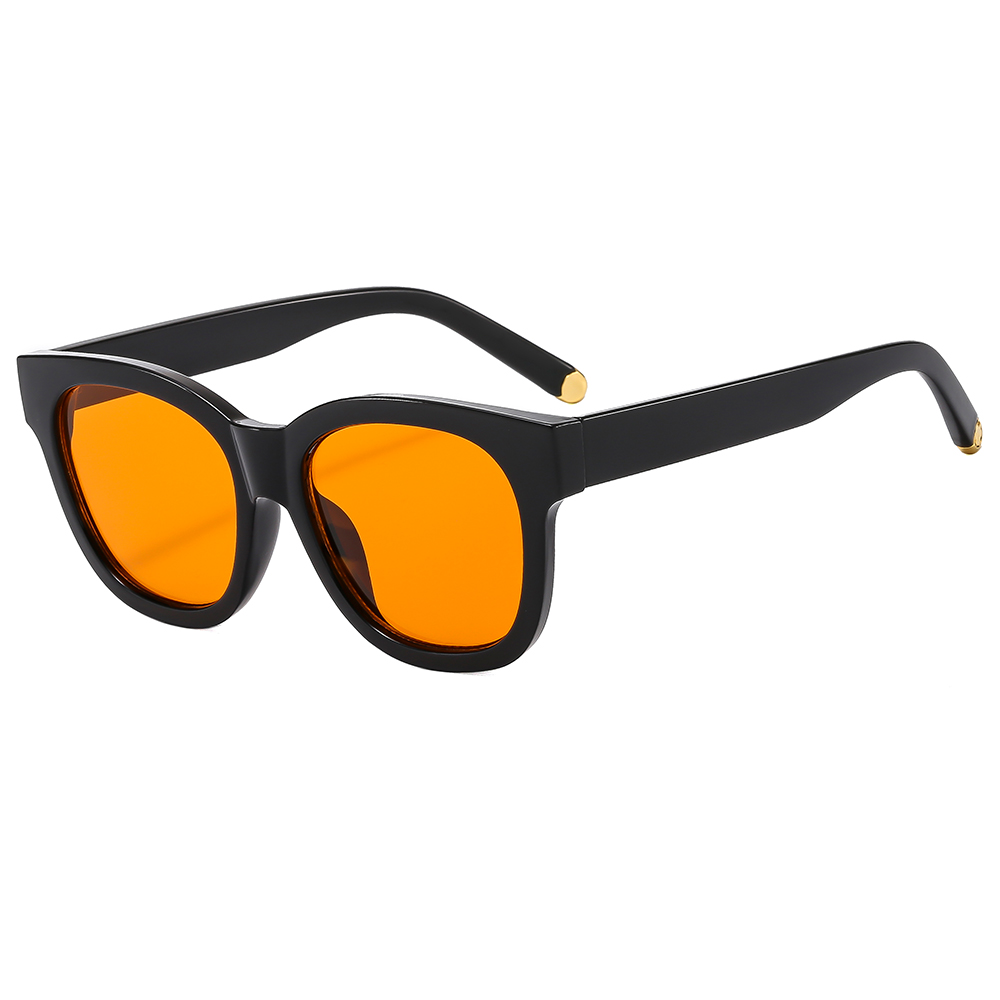 Basic Color Block Pc Oval Frame Full Frame Glasses display picture 3