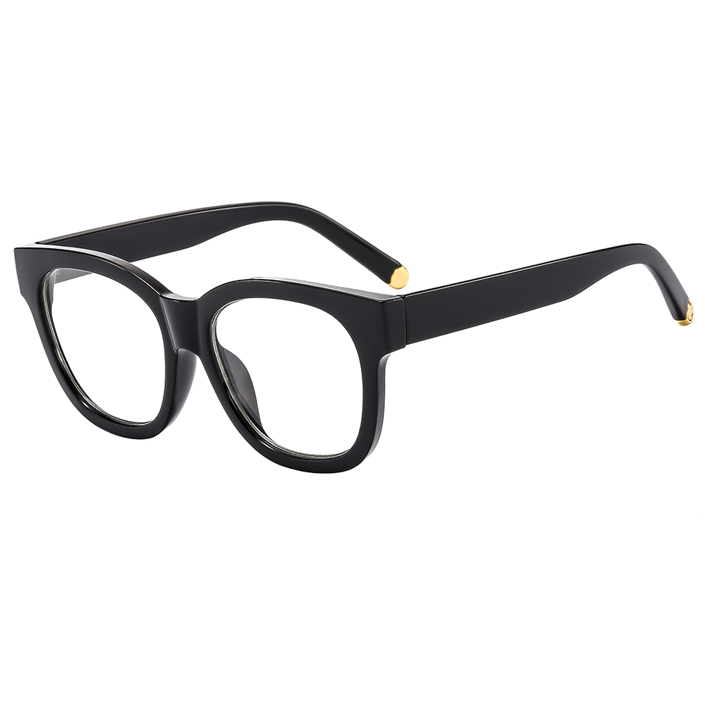 Basic Color Block Pc Oval Frame Full Frame Glasses display picture 5