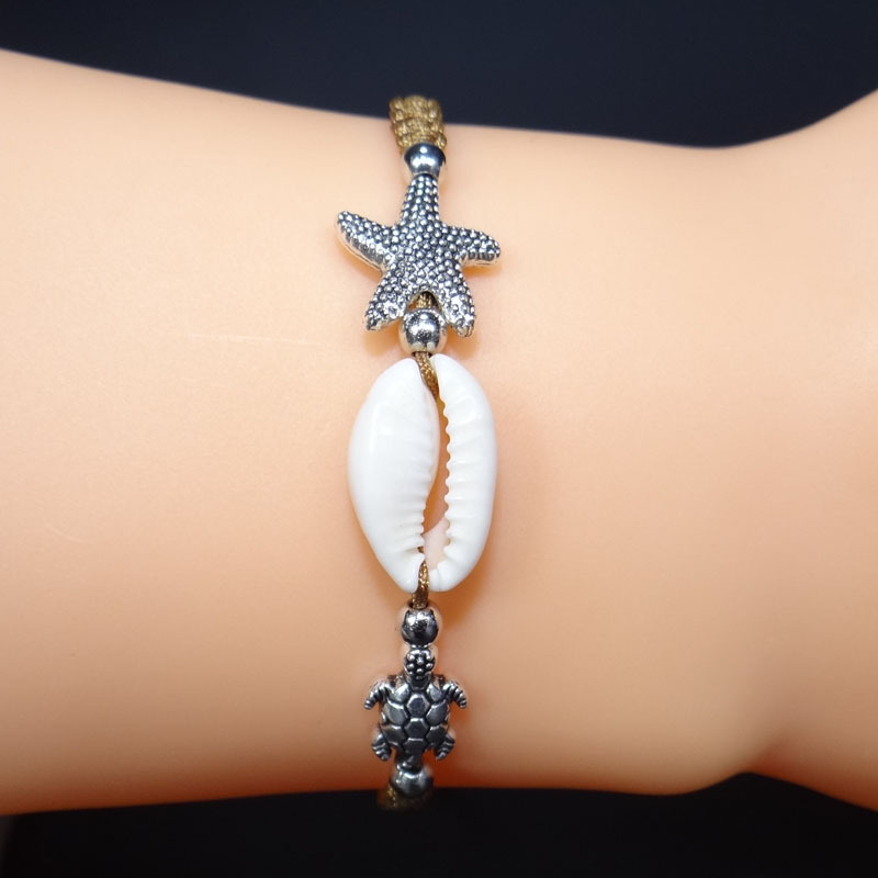 Plage Star Alliage Unisexe Bracelets display picture 3