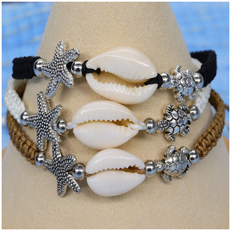 Plage Star Alliage Unisexe Bracelets display picture 5